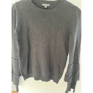 J Crew Mercantile Womens Sweater XS Black Sleeve Layers Preppy Old Money